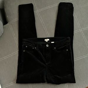 J. Crew Pants - J Crew Black Velvet Pants J. Crew Pants - J Crew Black Velvet Pants